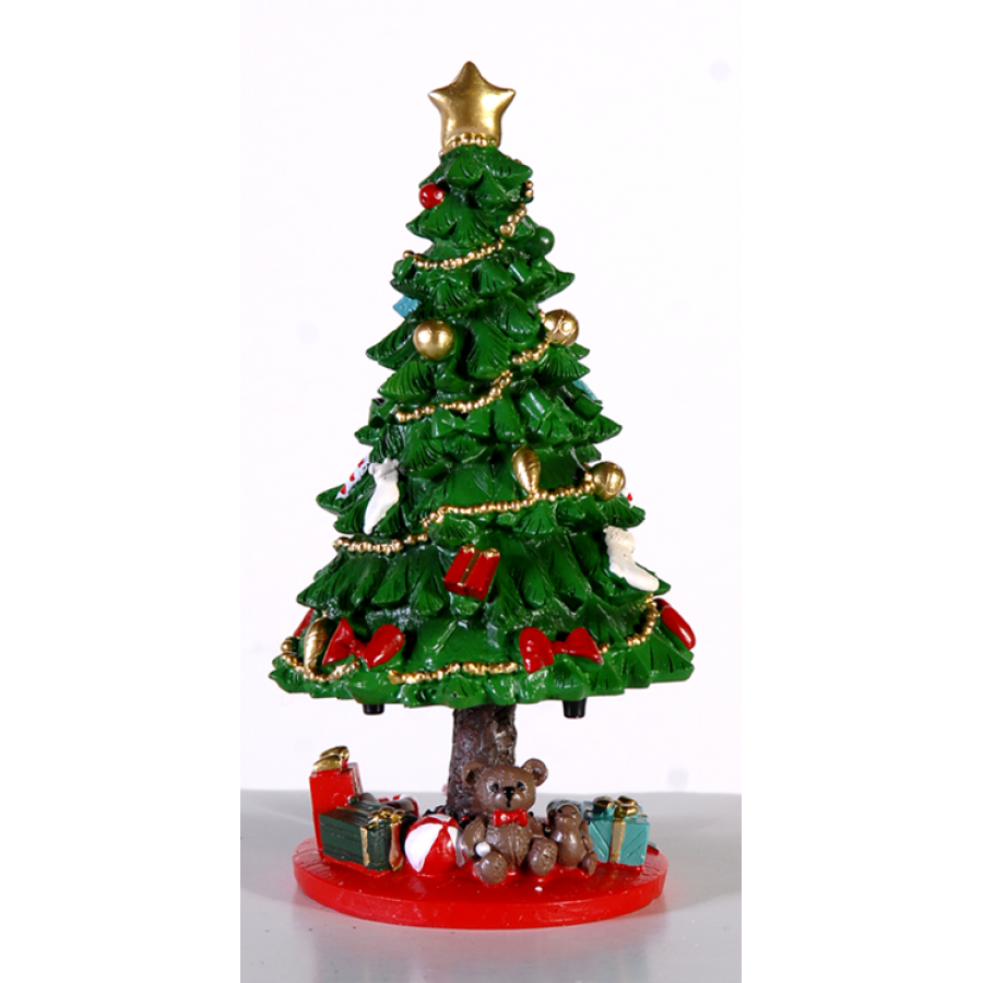 Χριστουγεννιάτικο Δέντρο Διακοσμητικό Επιτραπέζιο Polyresing 22εκ. Χριστούγεννα